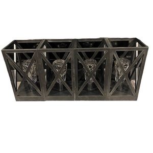 Brand New Black Battery Operated Lanterns Set of 4